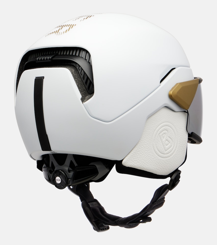  Bogner Bogner Logo Leather-trimmed Ski Helmet 