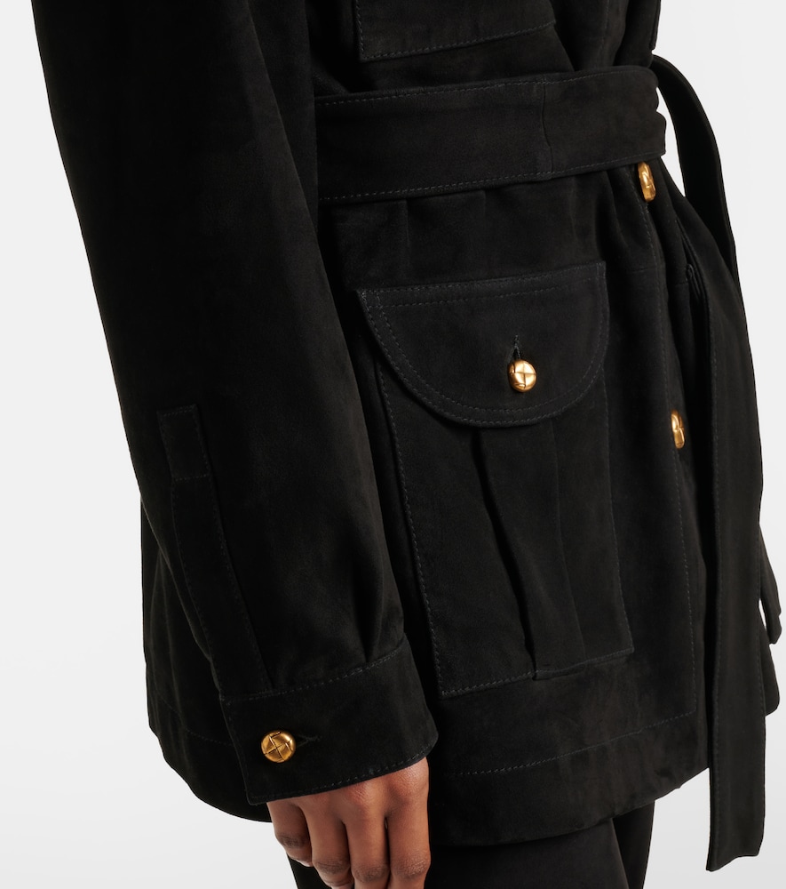 Blaze Milano Blazé Milano Jacke Sahariana Aus Veloursleder 