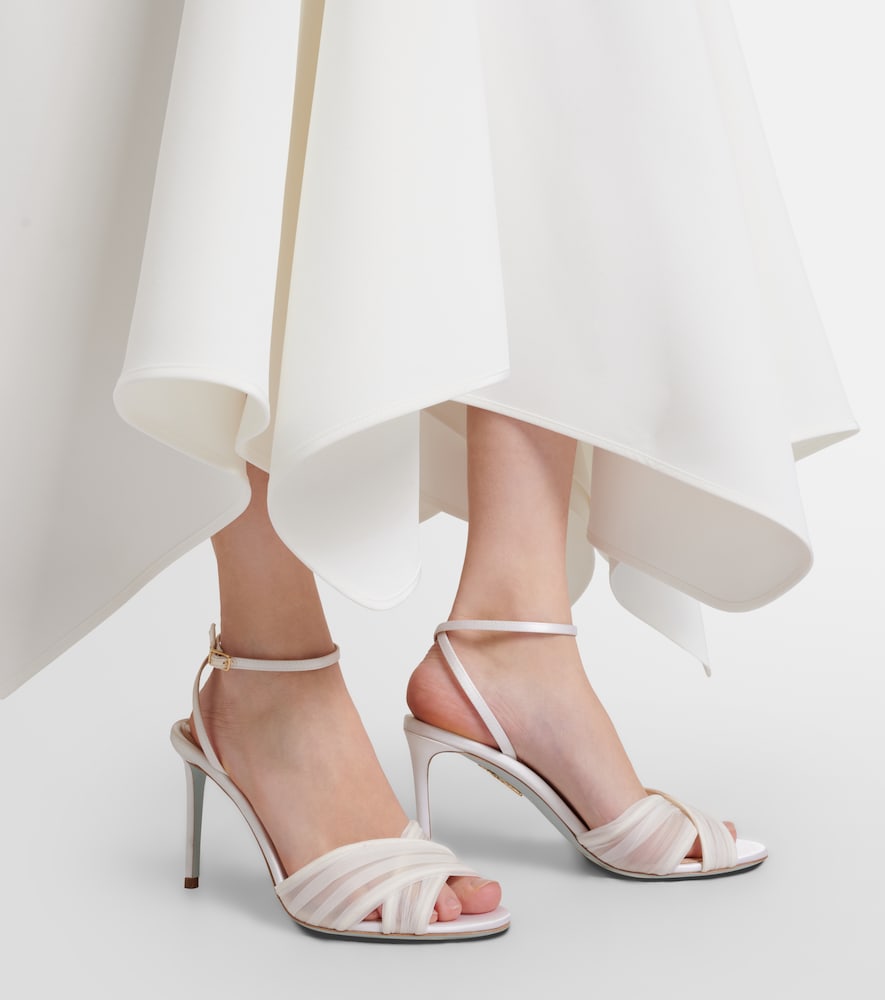 Aquazzura Voile satin and chiffon sandals
