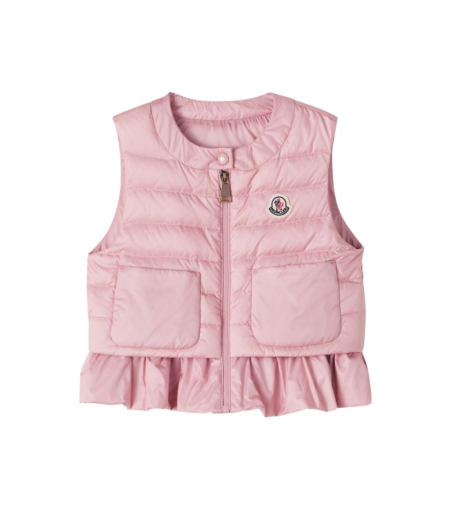Moncler Enfant Latife ruffled down vest　モンクレール アンファン ラティフェ フリル ダウン ベスト Moncler