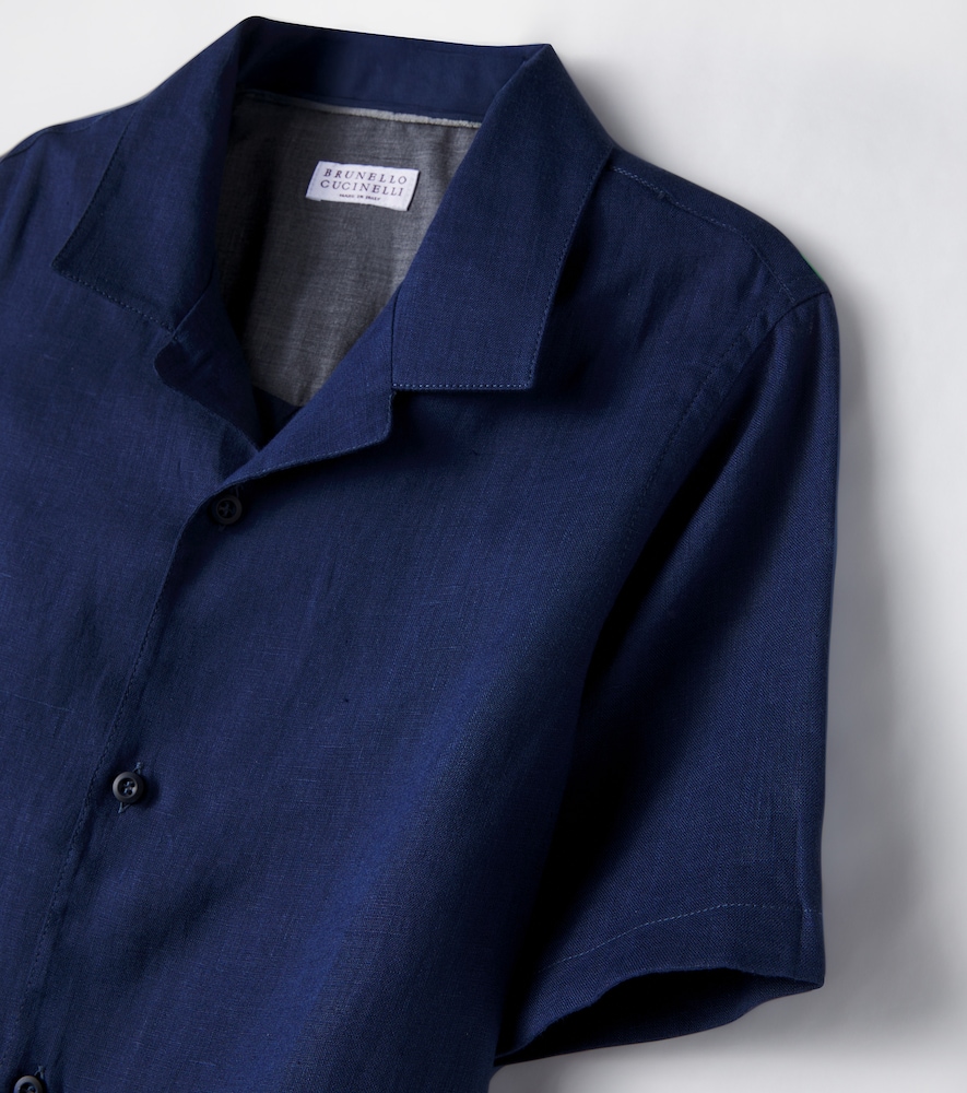  Brunello Cucinelli Kids Brunello Cucinelli Kids Linen Shirt 