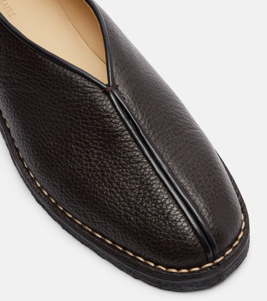  Lemaire Lemaire Piped Leather Slip-on Shoes 