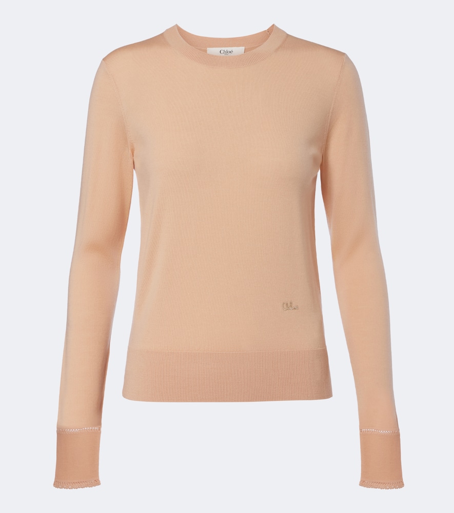 Chloé Wool Sweater In Pink