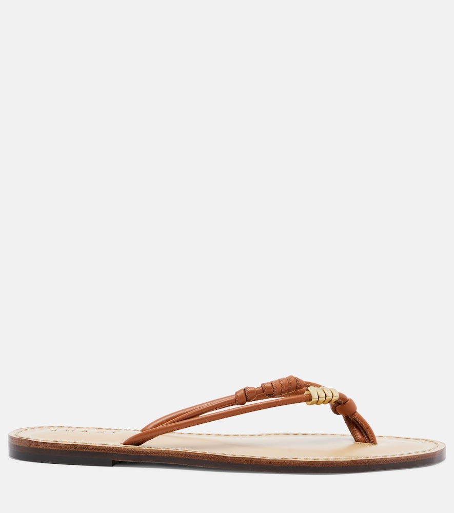  Amanu Amanu Kiwayu Leather Thong Sandals 