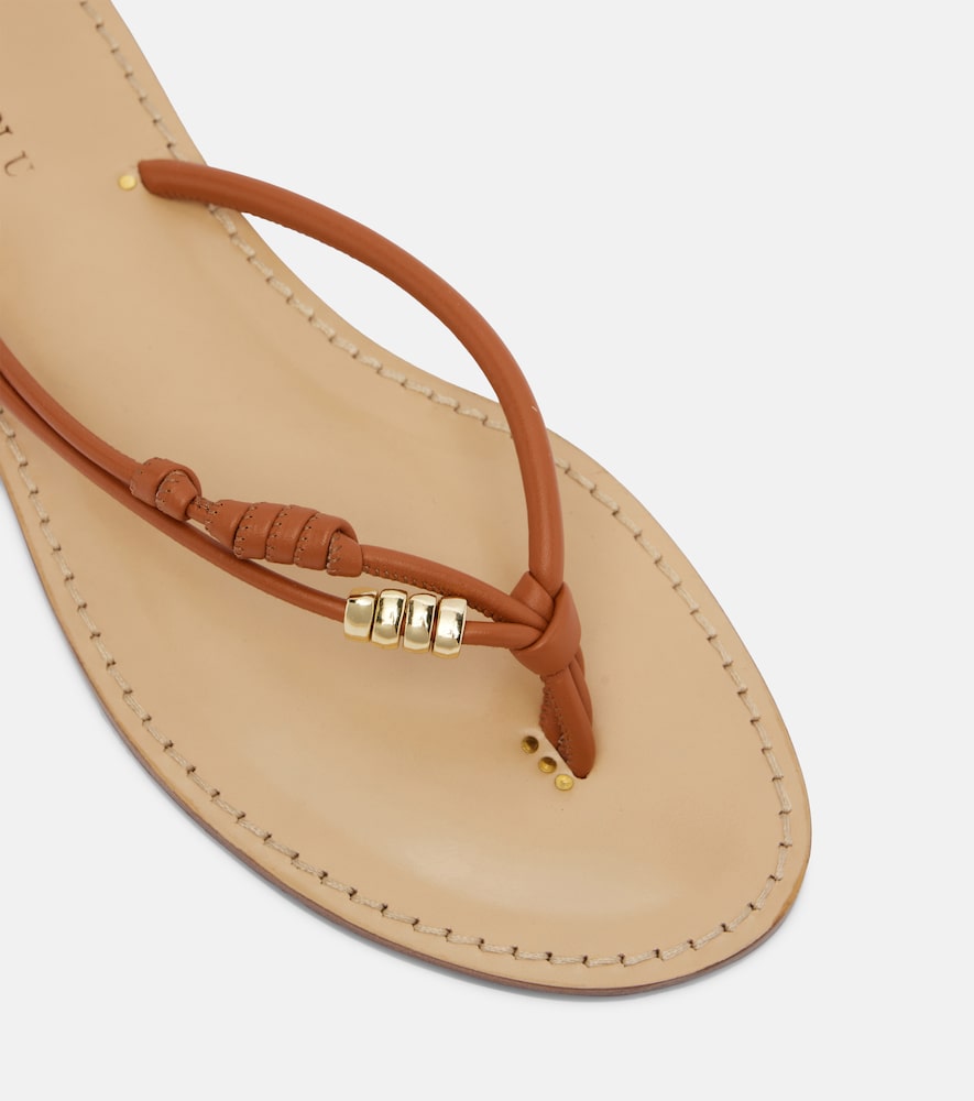  Amanu Amanu Kiwayu Leather Thong Sandals 