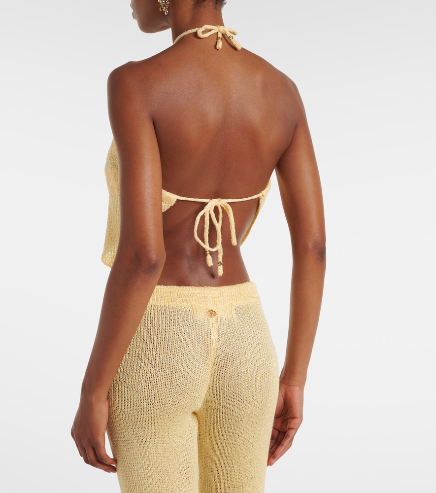 Liz Sequined Halterneck Top