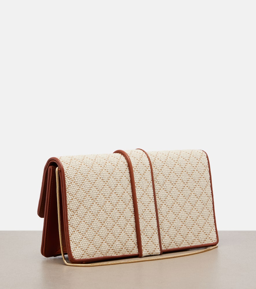  Manolo Blahnik Manolo Blahnik Maycap Raffia-effect Clutch 