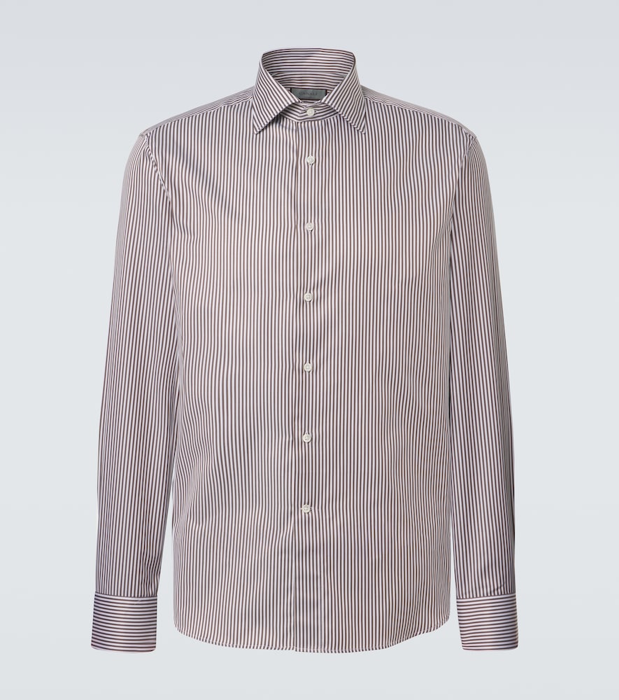 Canali Striped cotton shirt