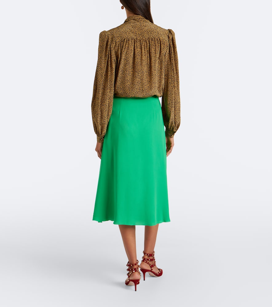 Garavani Silk Georgette Midi