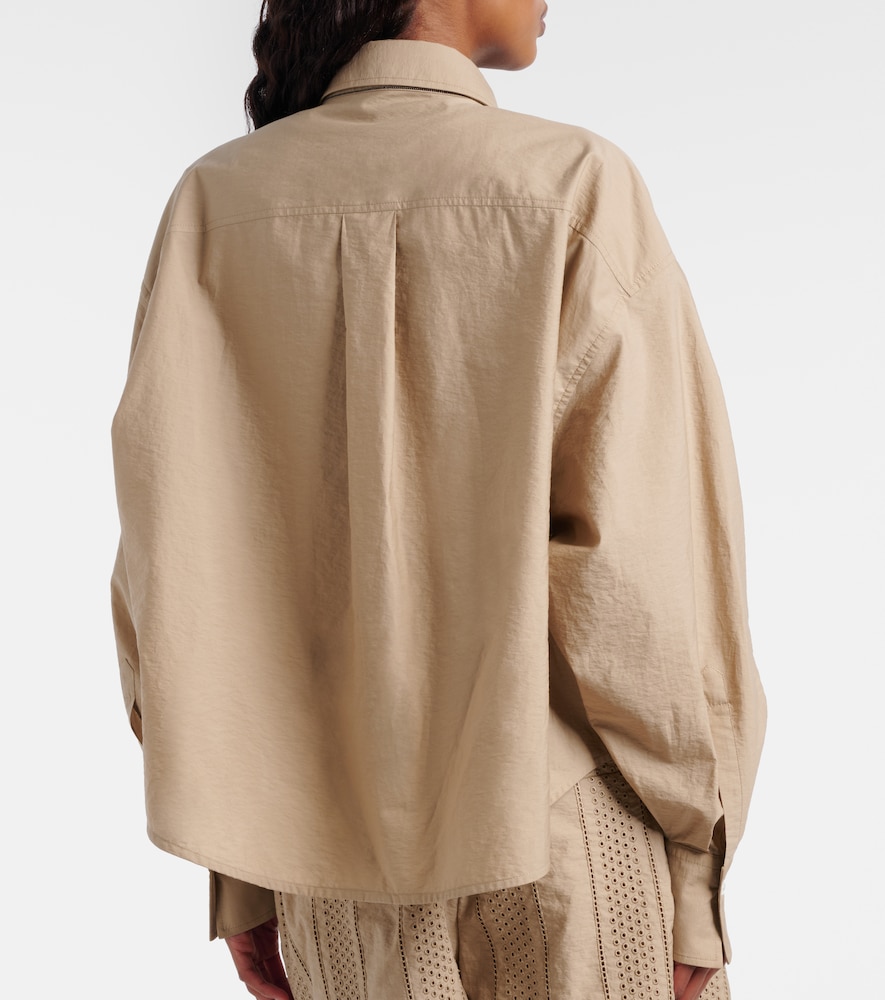 Embroidered Cotton-Blend Shirt