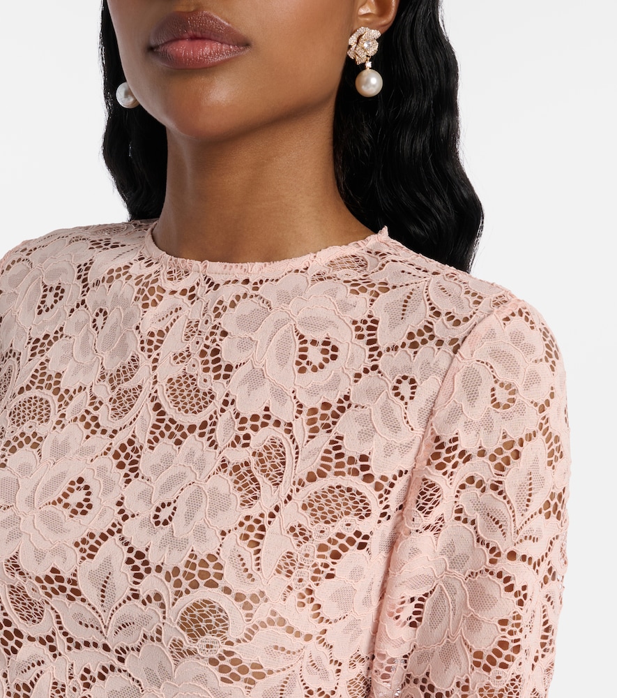  Self-portrait Self-portrait Floral Lace Bodysuit 
