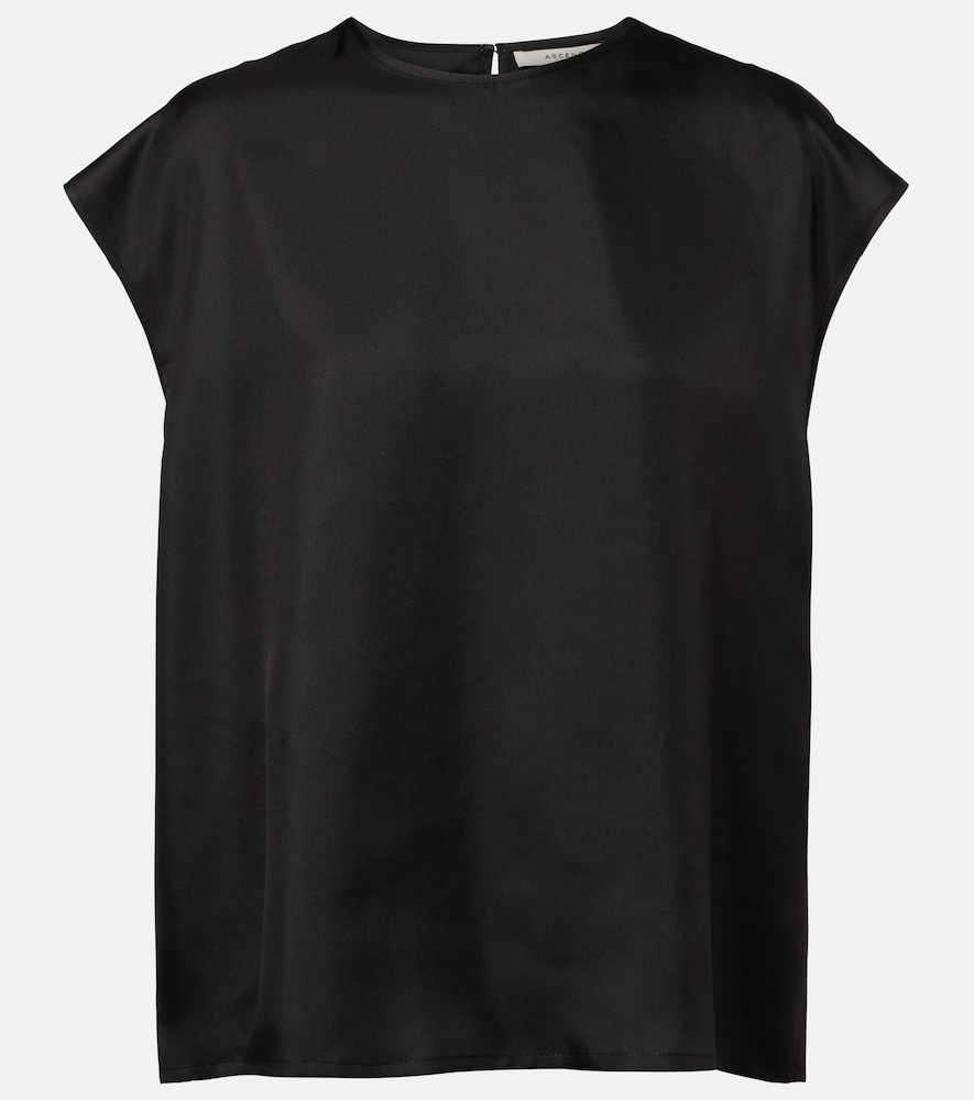 Top Dasha in twill di seta