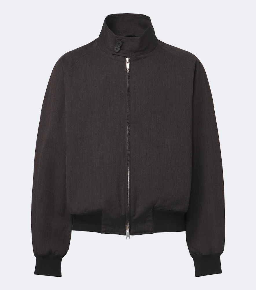 Studio Nicholson Veste bomber Over en coton et laine