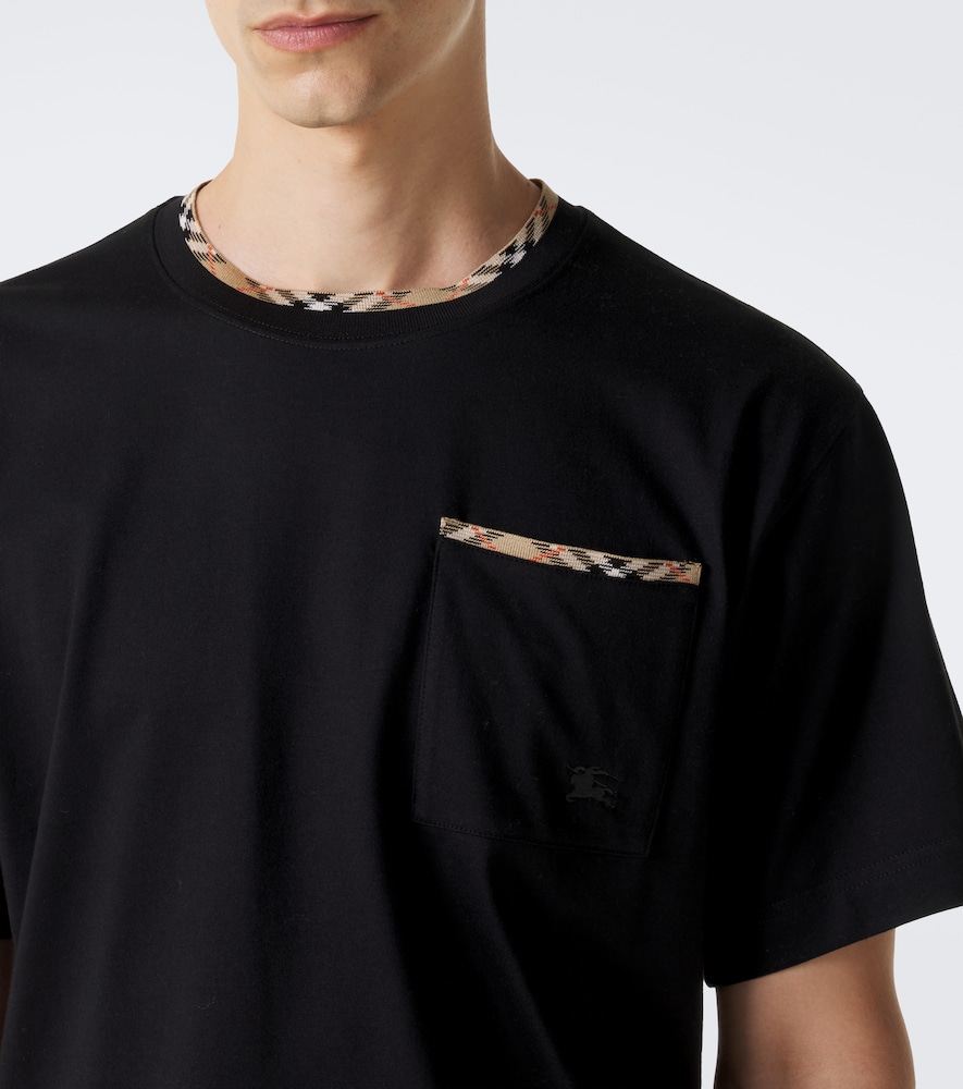 Burberry Check Cotton Jersey T-Shirt