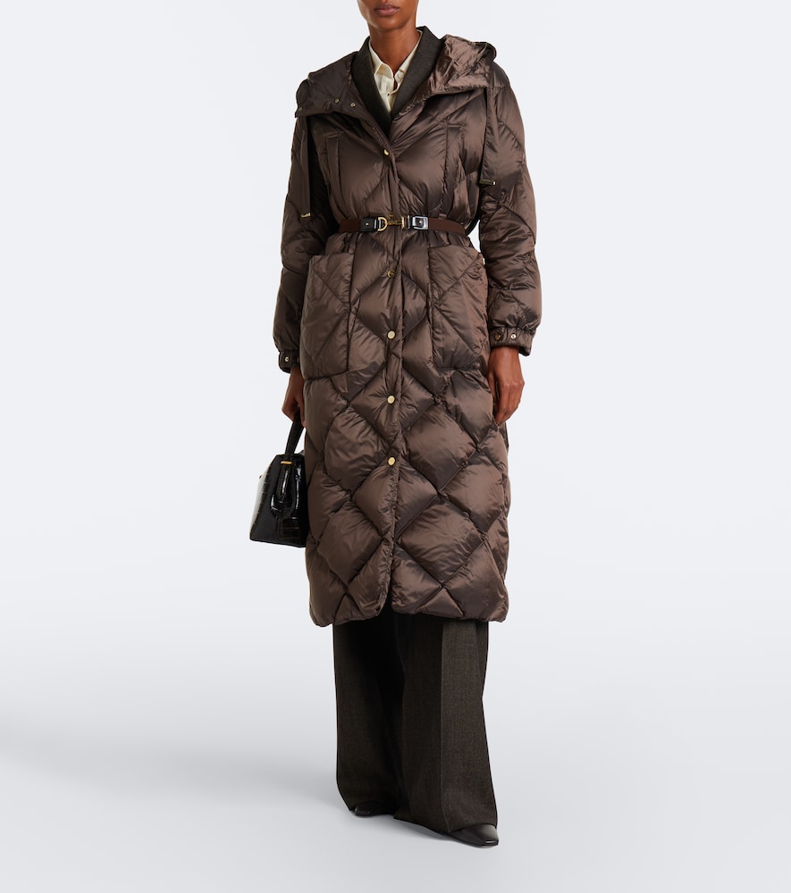 Hooded Quilted Down Coat