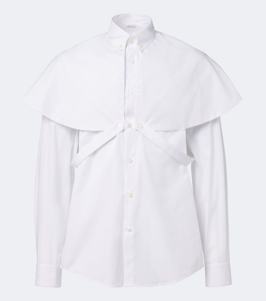Dries Van Noten Dries Van Noten Caped cotton poplin shirt　ドリス ヴァン ノッテン ケープ付きコットン ポプリン シャツ