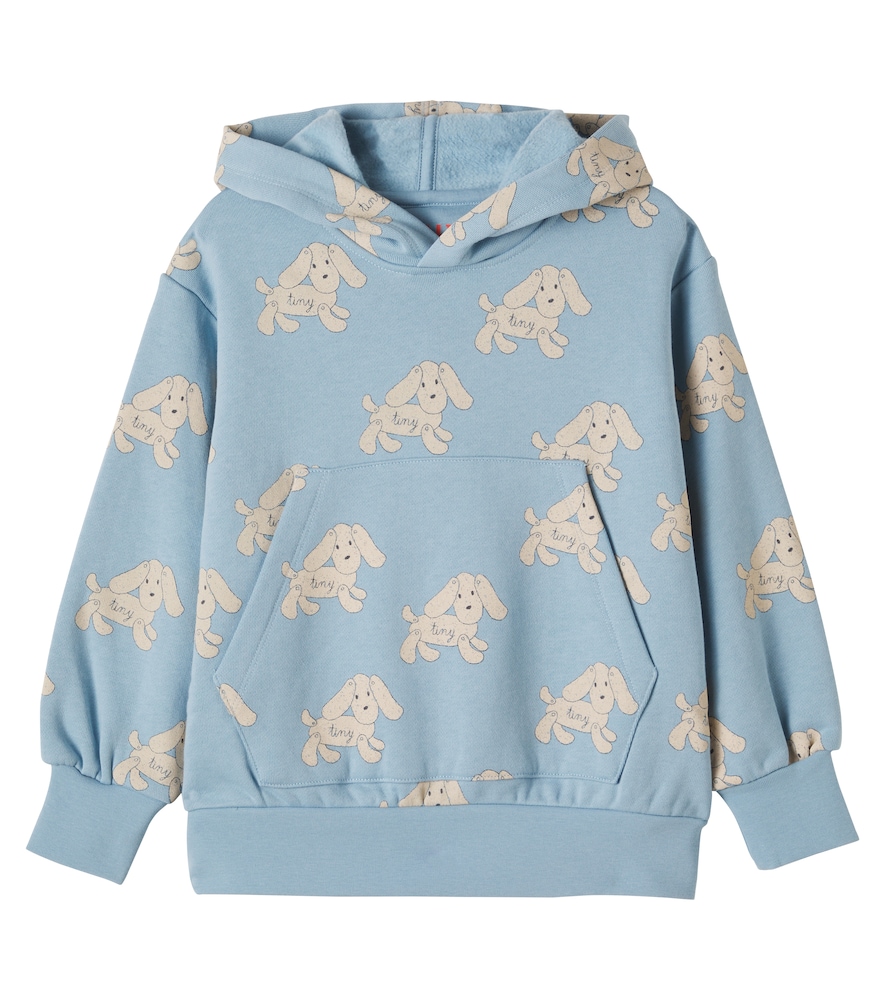 Tinycottons Dogs Cotton Hoodie In Blue