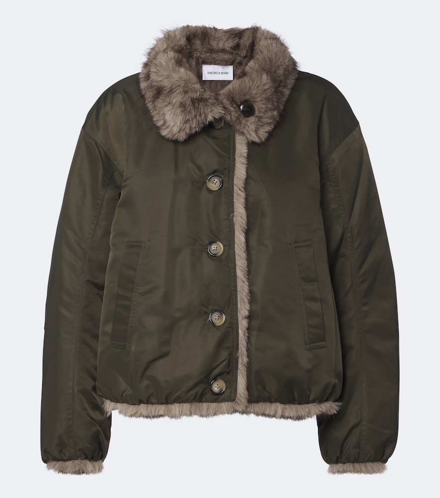 Veronica Beard Varrell Reversible Jacket In Green