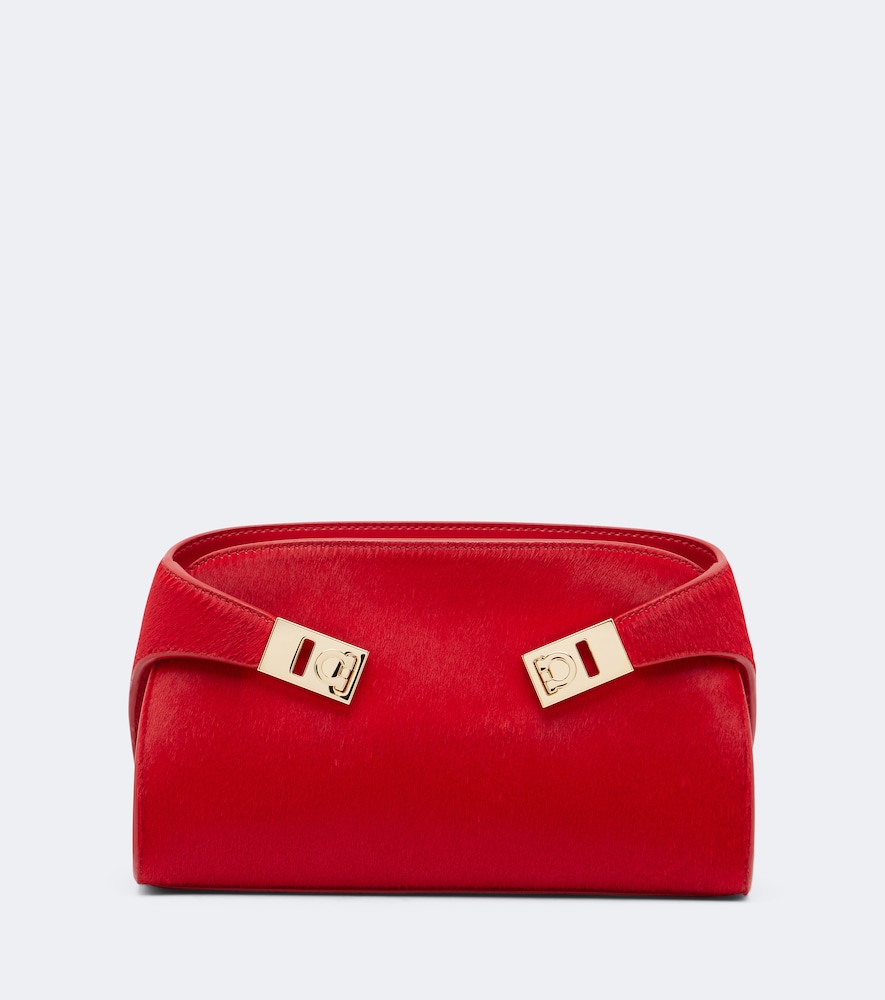 Clutch Hug Small aus Leder