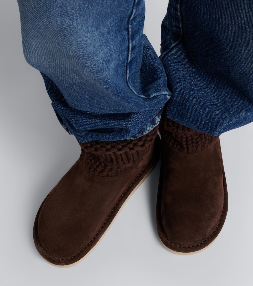 Paneled Ankle Boots