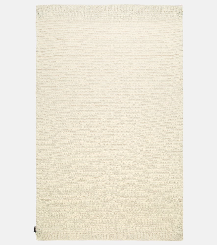 Shop Gabriela Hearst Nell Cashmere And Wool Blanket In Ivory