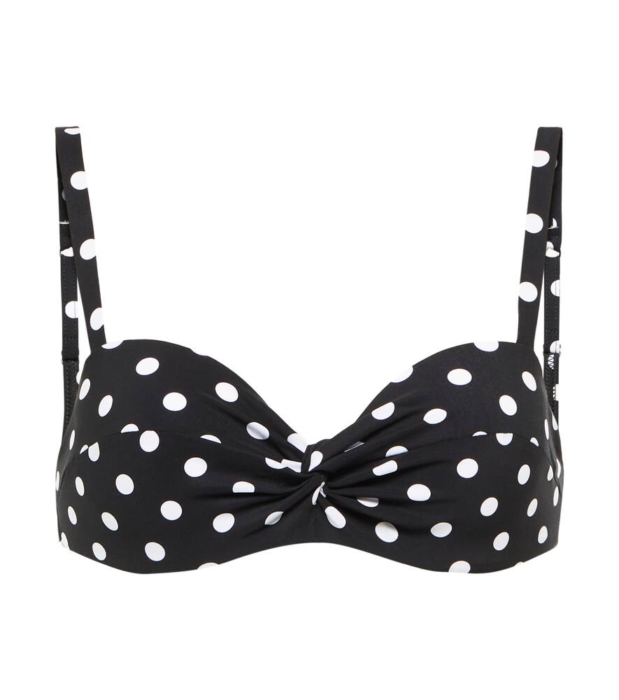 Karla Colletto Basics polka-dot bikini top