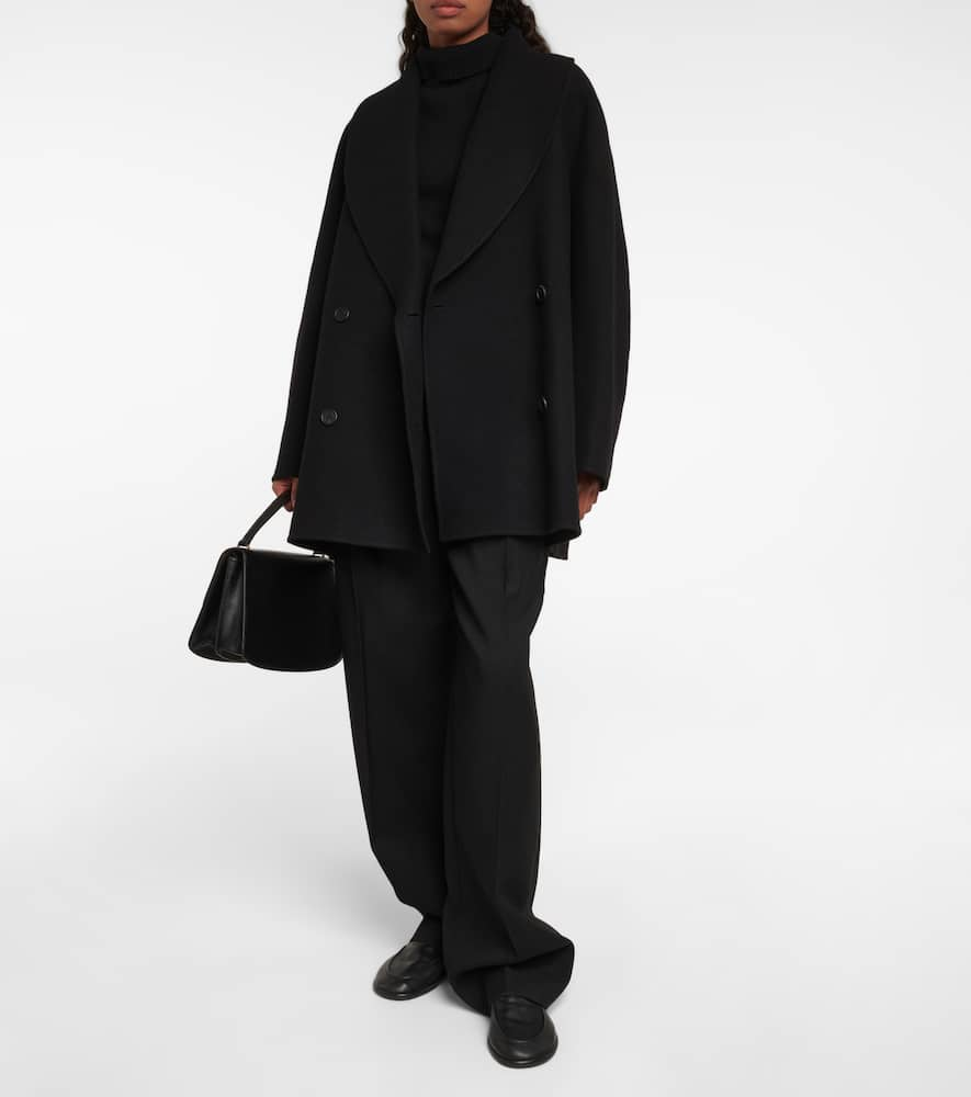 Shop The Row Polli Wool-blend Coat In Black