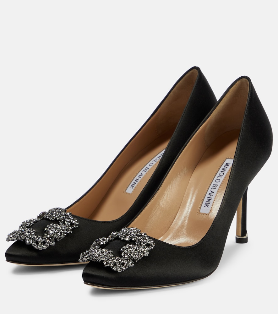 Hangisi 90 Embellished Satin Pumps