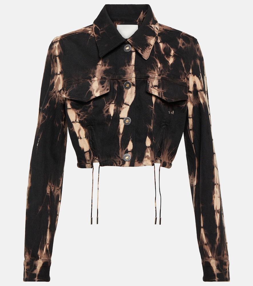 Dion Lee Veste en jean raccourcie tie & dye