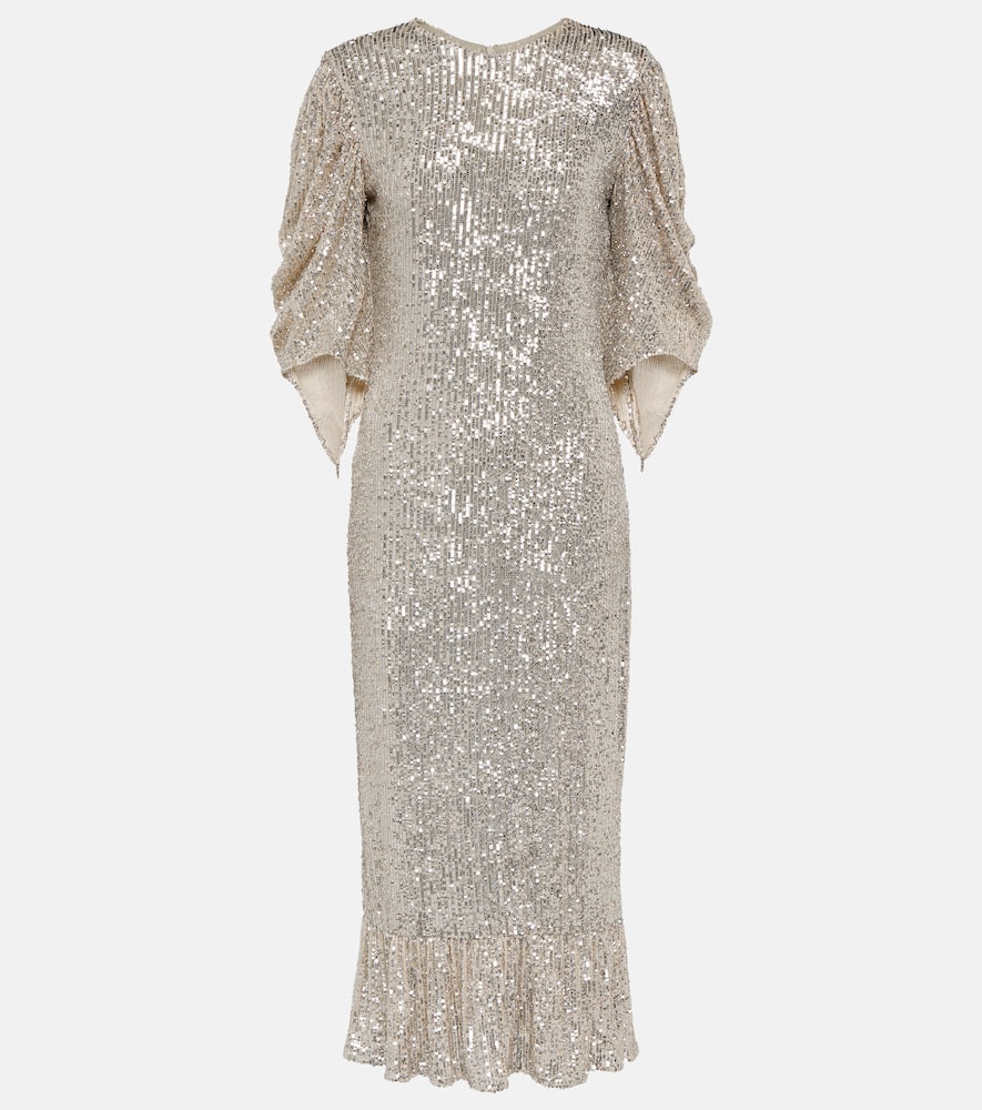 Drama sequined midi dress