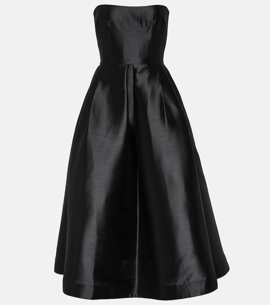 Alex Perry Strapless faille midi dress