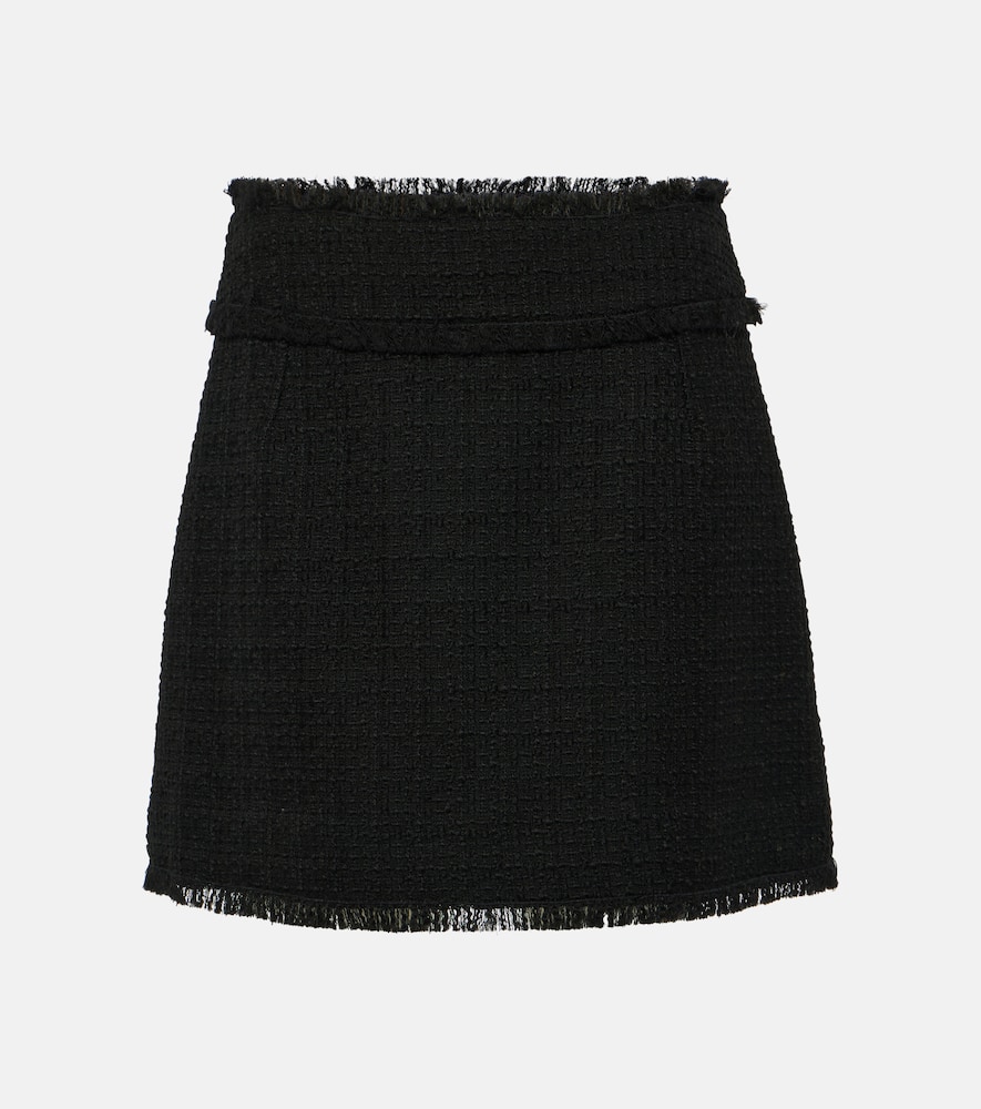 Dolce & Gabbana Wool-blend tweed miniskirt