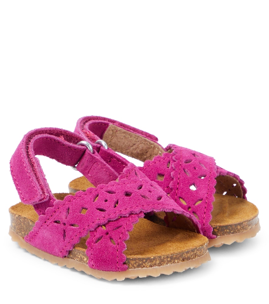PP Bb Sandales Lampone en daim 56 €