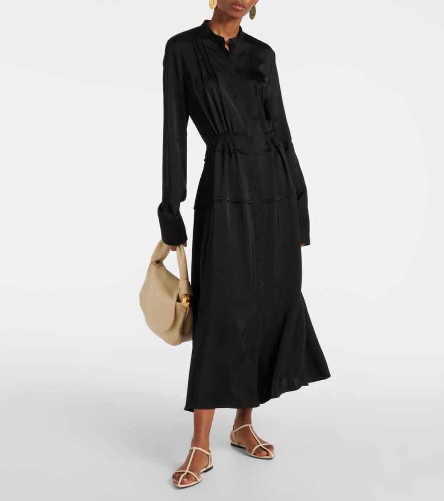 Pleated shirt dress