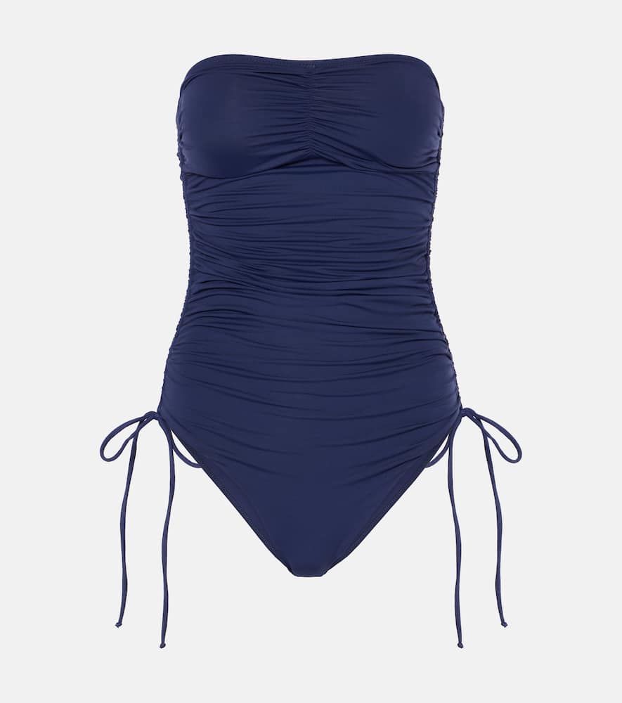 Melissa Odabash Sydney Ruched Swimsuit In Blau