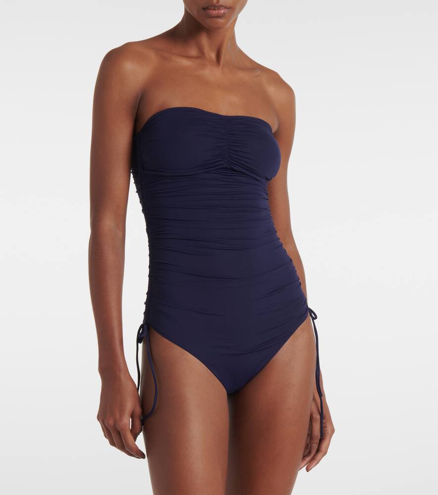 Melissa Odabash Sydney Ruched Swimsuit In Blau