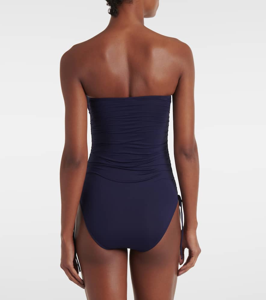 Melissa Odabash Sydney Ruched Swimsuit In Blau