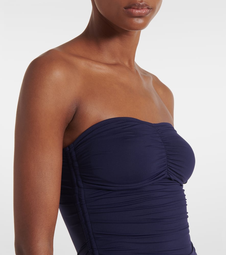 Melissa Odabash Sydney Ruched Swimsuit In Blau