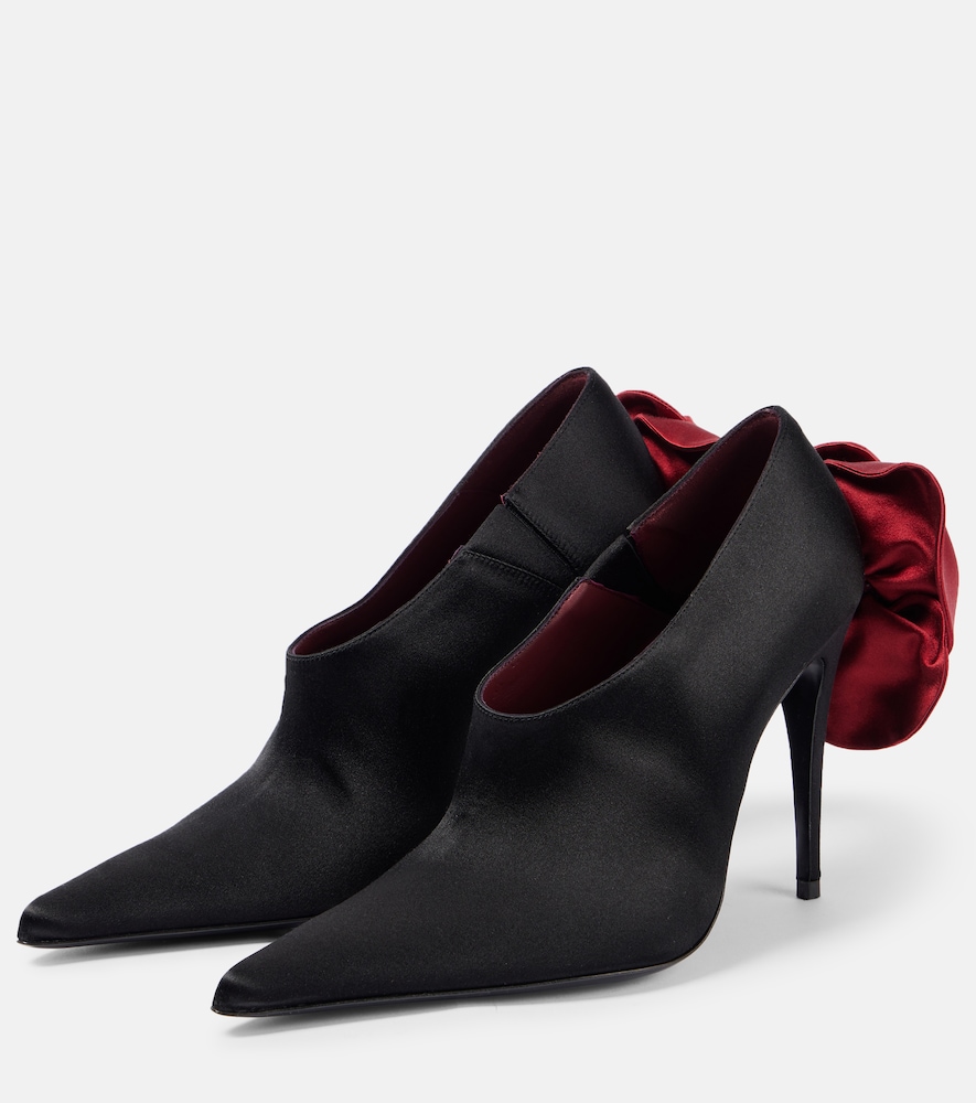  Magda Butrym Magda Butrym Floral-applique Satin Pumps 