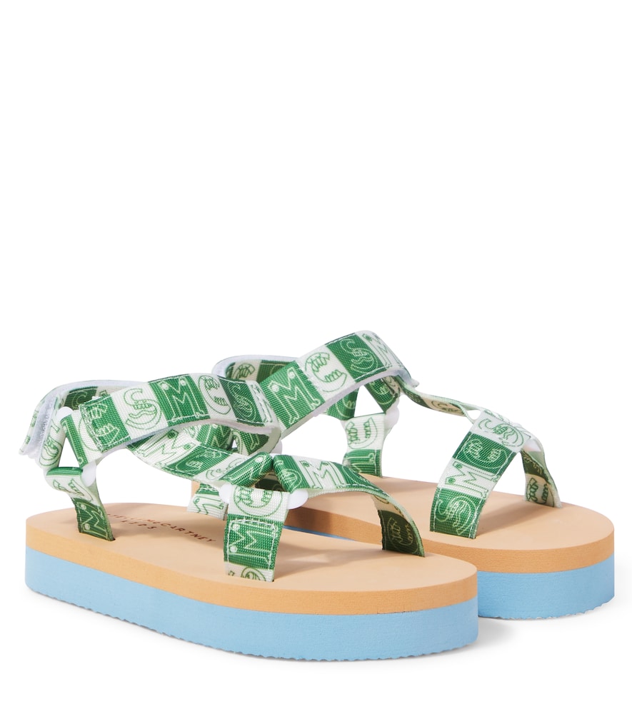 Stella McCartney Stella McCartney Kids Logo printed sandals　ステラ マッカートニー キッズ ロゴ プリント サンダル