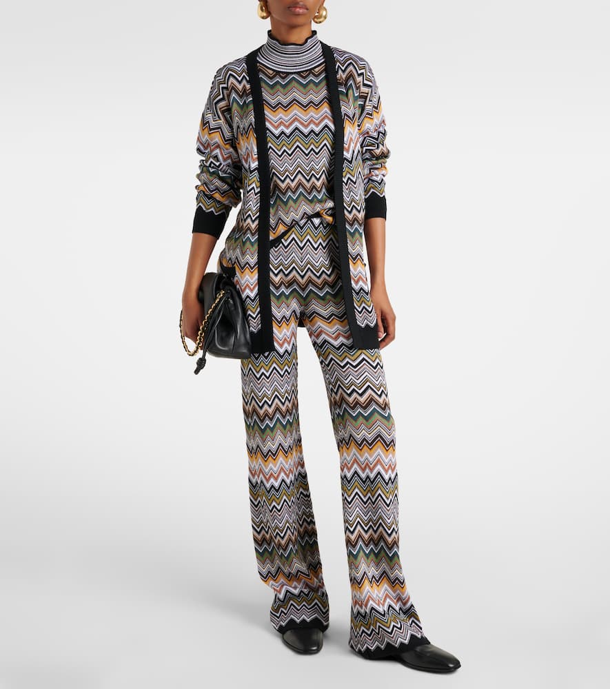 Missoni Zigzag High-rise Flared Pants In Multi