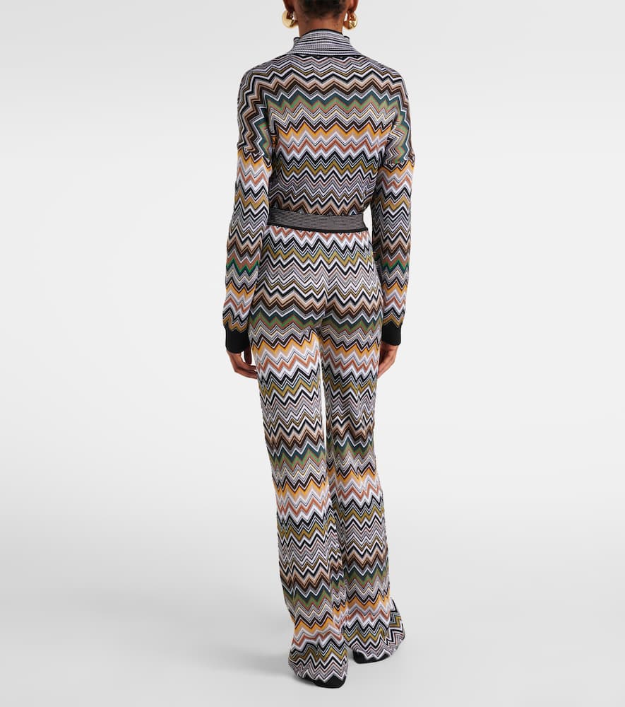Missoni Zigzag High-rise Flared Pants In Multi