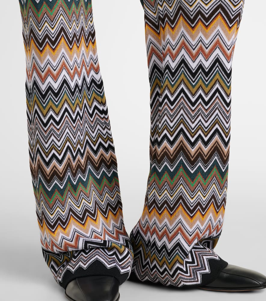 Missoni Zigzag High-rise Flared Pants In Multi
