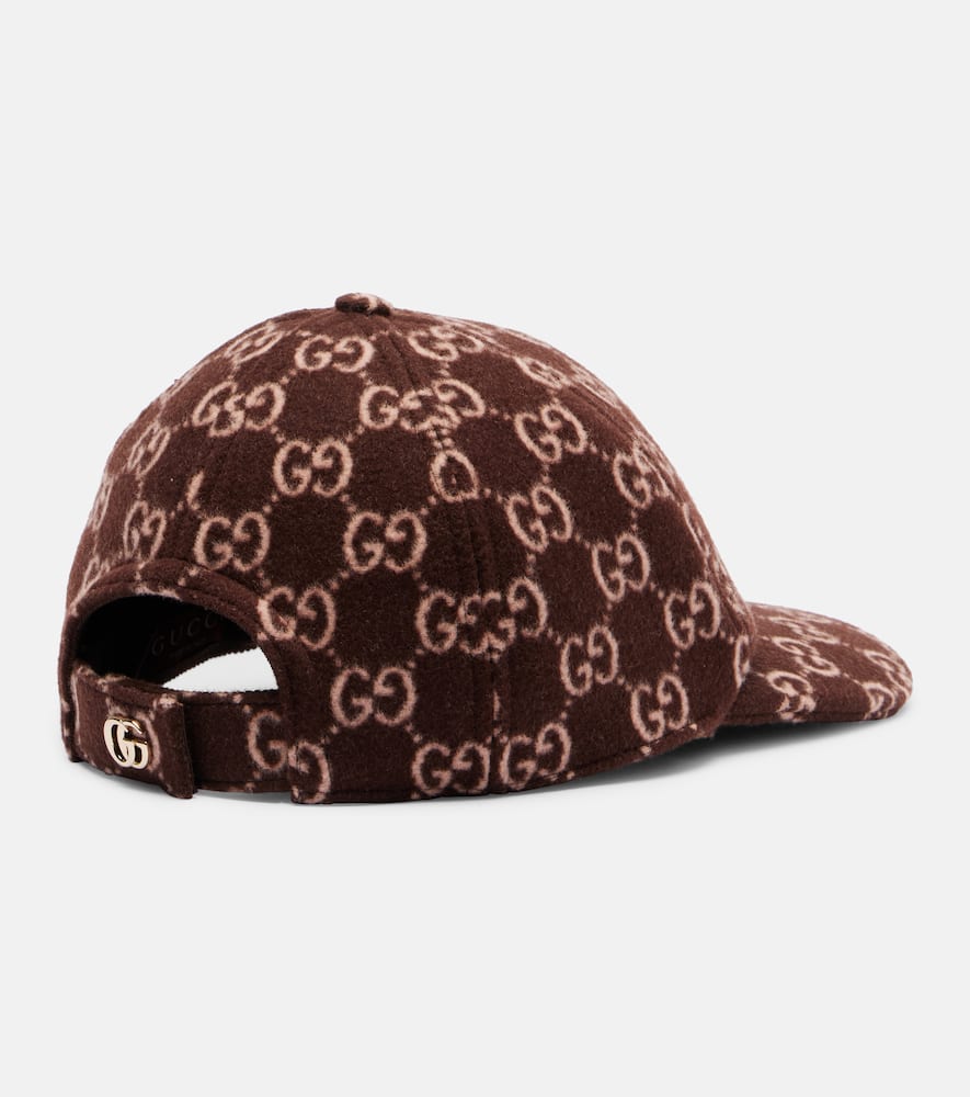 Gucci Gg Canvas Wool Baseball Cap In Neutral