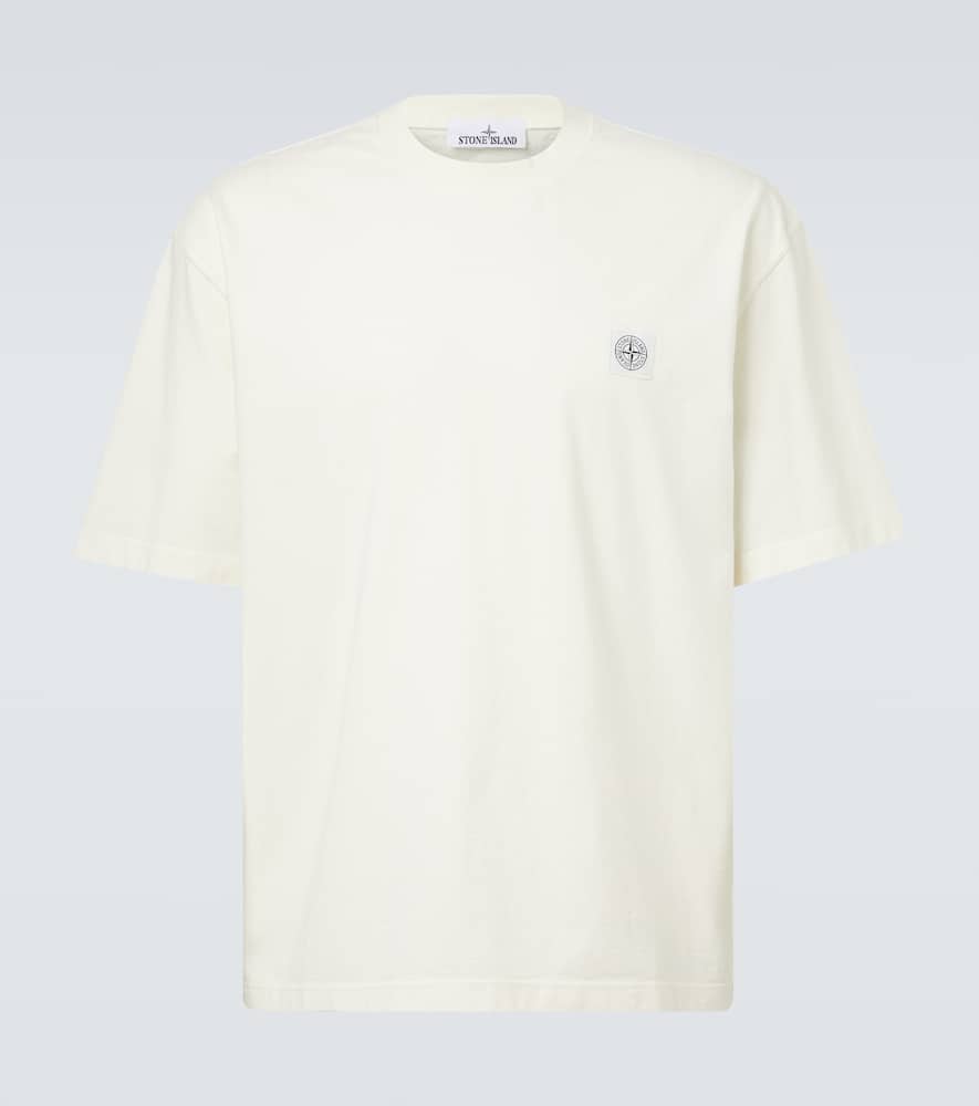 Embroidered cotton jersey T-shirt