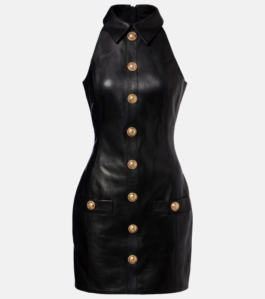 Balmain Leather Minidress