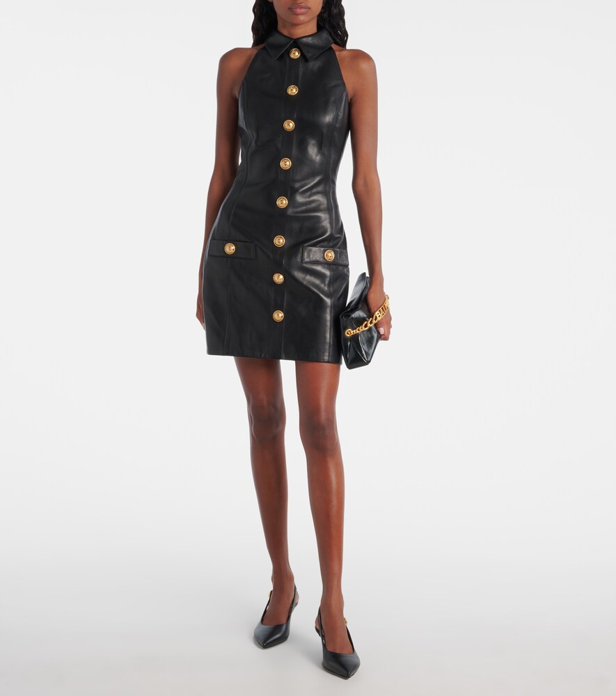 Balmain Leather minidress