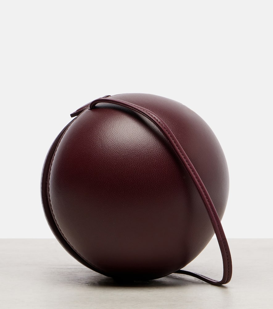 Alaïa Sphere Mini Leather Shoulder Bag In Brown