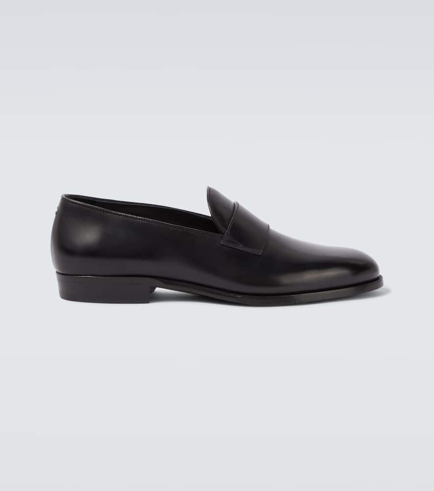Leather loafers