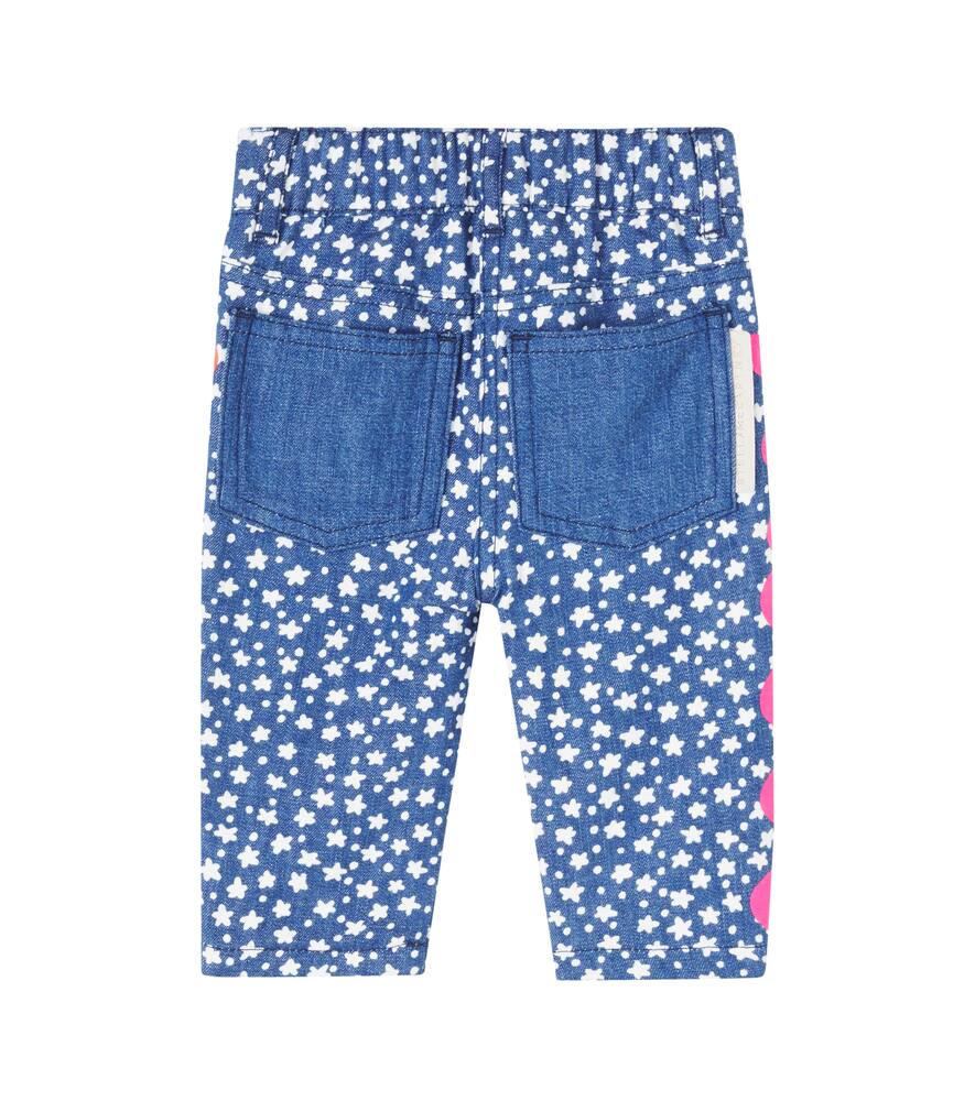 Stella Mccartney Baby Printed Jeans In Blue